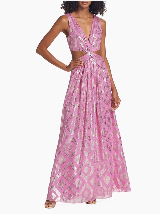 Ramy Brook Dresses & Skirts - Ramy Brook Irene Metallic Floor-Length Gown in pink orchid